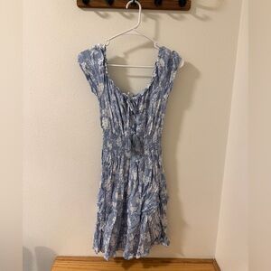 Altar'd State Blue Floral Midi Dress